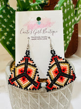 Load image into Gallery viewer, Tlaloc Huichol Earrings