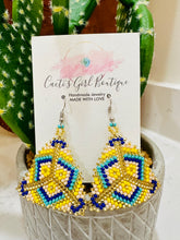 Load image into Gallery viewer, Tlaloc Huichol Earrings