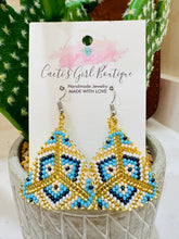 Load image into Gallery viewer, Tlaloc Huichol Earrings