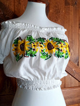 Load image into Gallery viewer, Sunflower Crop Top Moo