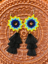 Load image into Gallery viewer, Huichol Mandala Earrings