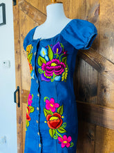 Load image into Gallery viewer, Floreado Denim Dress