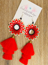 Load image into Gallery viewer, Huichol Mandala Earrings