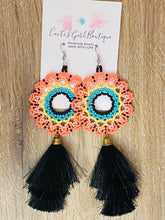 Load image into Gallery viewer, Huichol Mandala Earrings