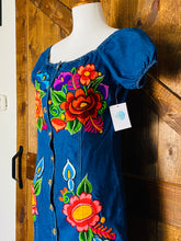 Load image into Gallery viewer, Floreado Denim Dress