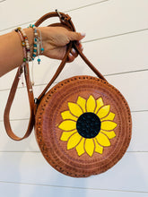 Load image into Gallery viewer, Sunflower Mandala Crossbody Purse