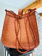 Load image into Gallery viewer, Camelia Hand-Tooled Purse