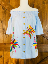 Load image into Gallery viewer, Otomi hand embroidered blouse
