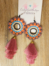 Load image into Gallery viewer, Huichol Mandala Earrings