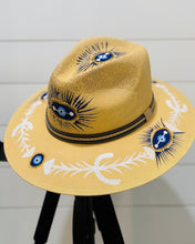 Load image into Gallery viewer, Ojo Turco - Hand Painted Hat
