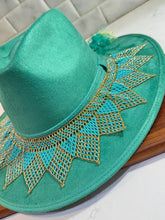 Load image into Gallery viewer, Huichol Suede Hat
