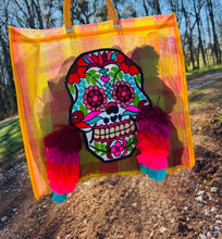 Load image into Gallery viewer, Pom-Pom Calavera Tote
