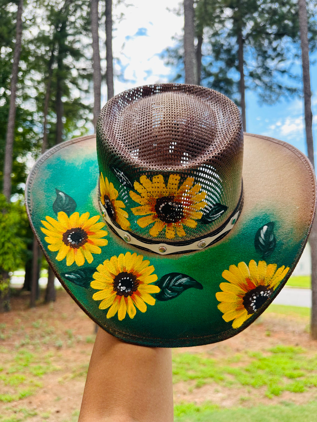 Vintage Painted Hat