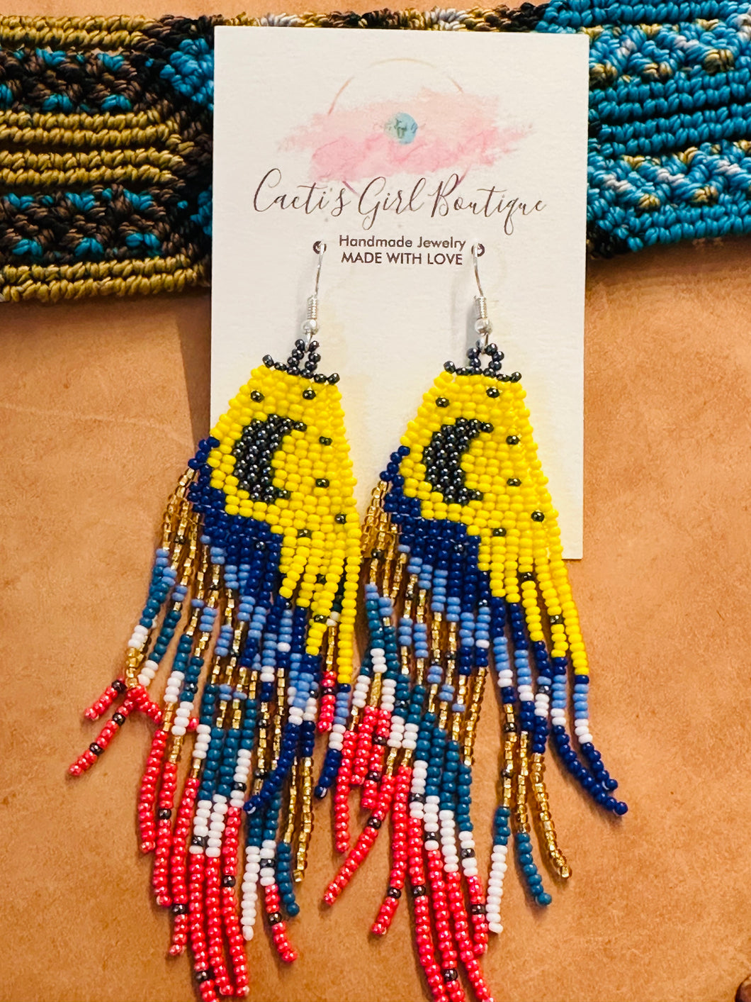 Luna Huichol Earrings