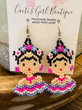 Load image into Gallery viewer, Fridita Huichol Earrings
