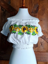 Load image into Gallery viewer, Sunflower Crop Top Moo
