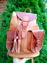 Load image into Gallery viewer, Rosy Leather Backpack
