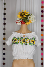 Load image into Gallery viewer, Sunflower Crop Top Moo
