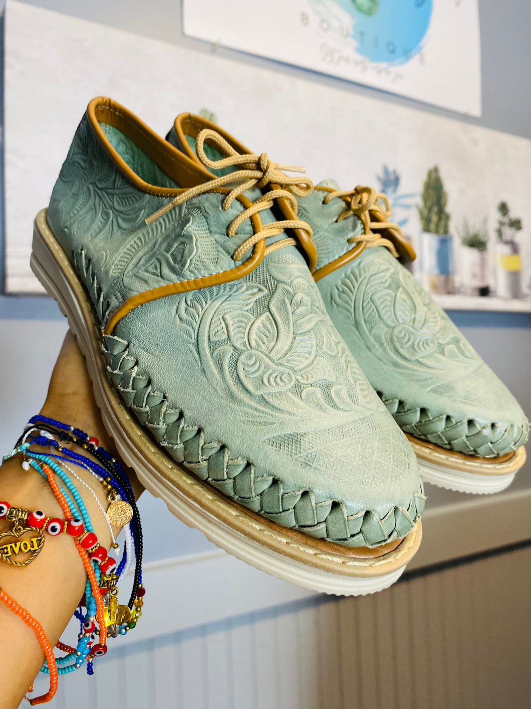 Adelita Loafers -Aqua