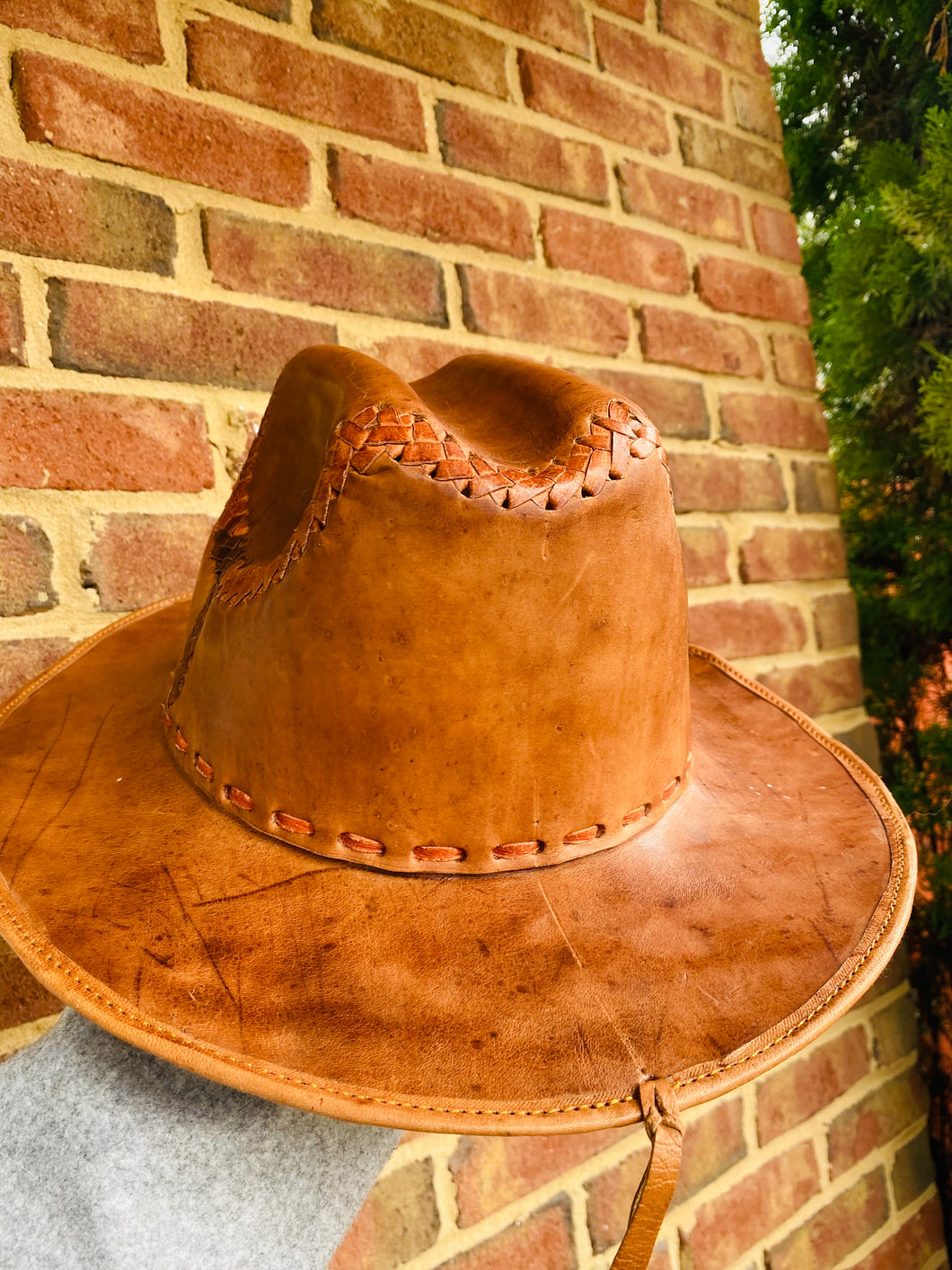 Azteca Leather  Hat