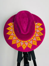 Load image into Gallery viewer, Huichol Suede Hat
