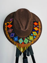 Load image into Gallery viewer, Huichol Suede Hat
