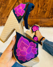 Load image into Gallery viewer, Micaela Block Heels - Purple

