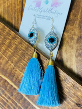 Load image into Gallery viewer, Evil Eye  Earrings
