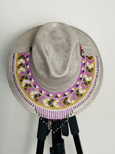 Load image into Gallery viewer, Huichol Suede Hat
