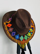 Load image into Gallery viewer, Huichol Suede Hat
