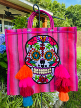 Load image into Gallery viewer, Pom-Pom Calavera Tote
