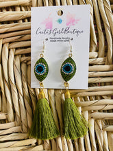 Load image into Gallery viewer, Evil Eye  Earrings
