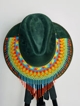 Load image into Gallery viewer, Huichol Suede Hat
